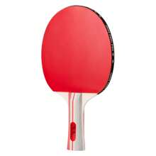 2 pièces de raquettes de tennis de table avec caoutchouc plat double face, flexible pour les débutants avec préhension horizontale et verticale