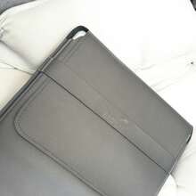 Leather Notebook Cover Case With 2-In-1 Mouse Pad Up To 17.3" - 黑色 - 查看 4