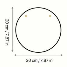 1 件 2D 平面仙境主题 8 英寸圆形木质标牌 - 复古风格墙面装饰，适用于家庭、健身房、咖啡厅、酒吧、厨房、洗衣房、露台、花园、多用途装饰 - 孔样式随机 - 彩色 - 查看 2