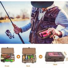 322-Piece Fishing Lures Kit - Spinner Baits/Jig/Frog, Fishing Tackle Box With Tackle Included, Soft Bait/Hooks/Weights, 2024 Fishing Gear Lure Kit Gift For Men Freshwater Bass Trout - B-153pcs Freshwater Fishing Kit - View 4