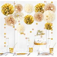 16 قطعة مجموعة كرات الورد الملونة - ديكور لحفلات الزفاف وعيد الميلاد | أزهار ورقية فاخرة لعيد الحب المهرجانات ديكورات جدار خلفية النافذة (مجموعة كرات الورد الأوروبية الأمريكية INS)'