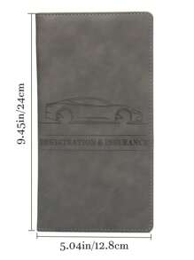 Porta patente multifunzionale personalizzato, portafoglio unisex per documenti auto, in pelle PU impermeabile, anti-graffio e anti-smagnetizzazione, per tenere documenti auto, assicurazione e documenti, articoli di cancelleria scolastici