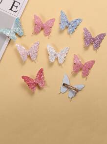 Set di 287 pezzi di mollette e fermagli per capelli a forma di farfalla colorati, accessori essenziali e carini per le ragazze, inclusi cerchietti a forma di farfalla, adatti per attività all'aperto e come regalo