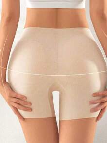 Women's Padded Shorts, Waist Slimming, Butt Lifting, Breathable, Seamless Shaping Underwear Pants - Apricot - View 5