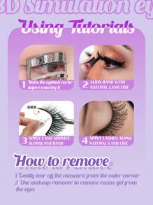 4pairs Cat Eye False Eyelashes