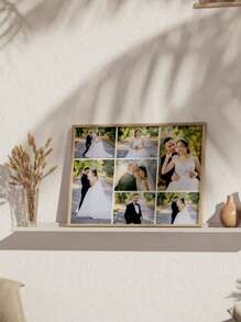 1pc Framed Custom Canvas Prints With Your Photos Collage Idea, Personalized Canvas Pictures For Wall To Print,Custom Family Wedding Baby Pet Dog Photo To Canvas, Valentine Day, Valentine Day Decor High-Quality,Stylish Custom,Personalized,Unique Ideal Gifts For Her Boyfriend,Girlfriend For Valentine's Day,For Anniversaries,For Weddings Living Room,Home Birthday Graduation,Multi-Functional,Ornamental,Reusable,Exquisite,Stylish,High-Quality,Colorful,Modern,Custom,Personalized,Unique,Ideal Gifts For Him,Ideal Gifts For Her,Boyfriend,Dad,Girlfriend,Mom,Family,Friends,Tea Room,Home,Garden,Office,For Anniversaries,For Valentine's Day,For Mother's Day,For Birthdays,For Father's Day,For Graduation,For Weddings,For Housewarming,Slow Summer Living
