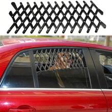 Adjustable Dog Car Safety Barrier With Ventilation Window - Easy Assembly, Durable Plastic Pet Travel Fence, Certified For Golden Retrievers, Car Dog Barrier, Convenient Installation