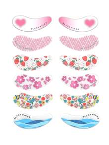 Blackwings 硅胶自粘式可重复使用眼膜，用于提拉和淡化黑眼圈、冷却凝胶眼贴、睫毛延长隔离、睫毛烫隔离垫、可重复使用的睫毛延长工具 - 彩色 - 查看 23