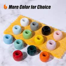 porta cepillos dientes Urbanstrive Elegante soporte para cepillo de dientes de cerámica para encimeras de tocador de baño, negro, paquete de 2 - verde brillante - Ver 7