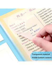 Waterproof Transparent Sticky Notes For Students' Postgraduate Entrance Exams, Key Markers, Sticky Stickers, Wrong Questions Can Be Written, Comments Can Be Made, Memos Can Be Made, And Sticky Notes Can Be Used School Supplies, Back To School