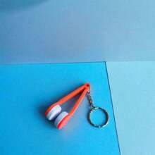 1/5PCS Multifunctional Portable Ultra-Fine Fiber Cloth Glasses Eraser, Can Be Hung On The Keychain With Glasses Cleaning Brush, Used To Remove Dust And Mist On Glasses, Keeping Your Glasses Clean