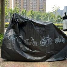 1pc All-Season Durable Waterproof Bicycle & Motorcycle Cover | Fits Vehicles Up To 150kg | Hand Washable Material | Design For Bike Storage | Bicycle Accessories