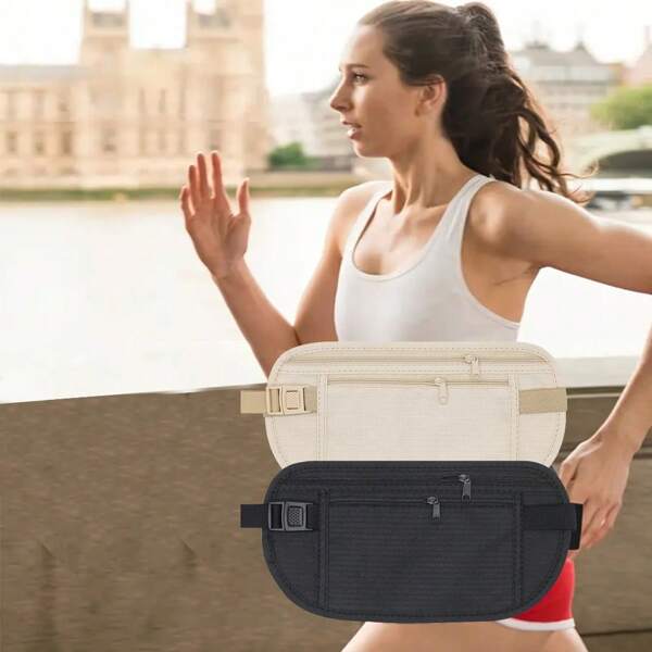 Invisible Travel Waist Packs Pouch For Passport Money Belt Bag Hidden Security Wallet Gift Travel Bag Chest Pack Money Waist Bag