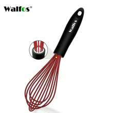 WALFOS 1pcs/3set Multifunctional Rotating Manual Whisk Mixer Mini Plastic Kitchen Whisk Baking Tool Silicone Whisk