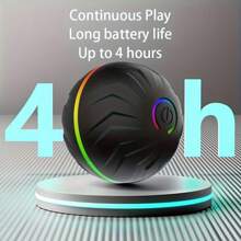 Pelota rodante inteligente por gravedad, juguete eléctrico inteligente para mascotas, carga USB, múltiples colores disponibles, gran juguete interactivo para perros, diseño a rayas colorido, resistente y duradero, se puede cargar por USB, hecho de goma termoplástica resistente, puede entretener a las mascotas durante horas, juguete de pelota para perros, diseño de juguete para mascotas, juguete de mascotas con carga.