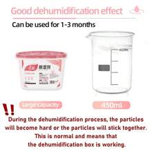 3 piezas/9 piezas Cajas deshumidificadoras con aroma floral de 450ml de capacidad, absorbedor de humedad para el hogar para armario, gabinete, clóset, espacio hermético, gran capacidad de agua y absorción rápida