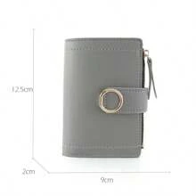 New Short Women Wallets Fashion Simple Cute Small Female Wallets PU Leather Card Holder Women's Purse For Women Wallet Mini Wallet Purse Wallet Small Wallet Cute Wallet