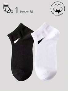 20/10/5/3/1 Pairs Men's Cotton Socks, Short Socks, Invisible Socks, Double-Line Anti-Slip Design, White, Black, Low-Cut, Ankle Socks, Moisture-Wicking, Soft & Breathable, Suitable For Business, Casual, Home, Sports, College Style, All Seasons, Random Color Delivery - Multicolor - View 39