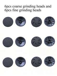 4/12/17 Pieces Replacement Sandpaper Discs For Electric Foot File Adjustable Speed Callus Remover Tool Sandpaper Pad Disks Replaceable For Men Women Dead Cracked Hard Skin [Foot Grinder Accessories] - Black - View 19