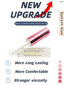 Asiteo 1支 5毫升 新款升级透明假睫毛胶水，速干睫毛胶，睫毛延长胶，化妆睫毛胶 - 無色 - 查看 3