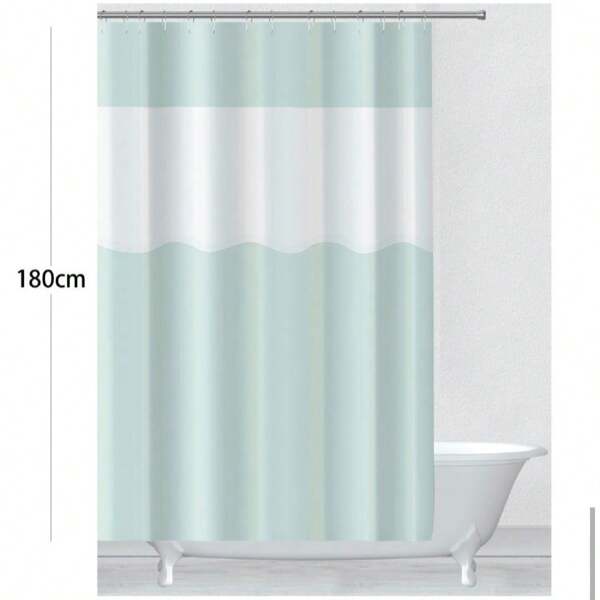 Tenda da doccia impermeabile stampata di dimensioni 180x180 cm (con ganci per tenda da doccia) Accessori per il bagno