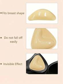 2PCS Double-Sided Sticky Bra Pads Inserts Ultra Instant Lift Bra Inserts Push Up Bikini Pad For Swimsuit Sports Bra