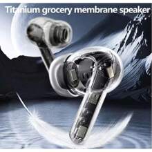 Auriculares inalámbricos, auriculares inalámbricos, auriculares, auriculares inalámbricos Auriculares con reducción de ruido para deportes Ws Batería de larga duración -Blanco, Duración de la batería (150mAh), Nombre Bluetooth "TWS"