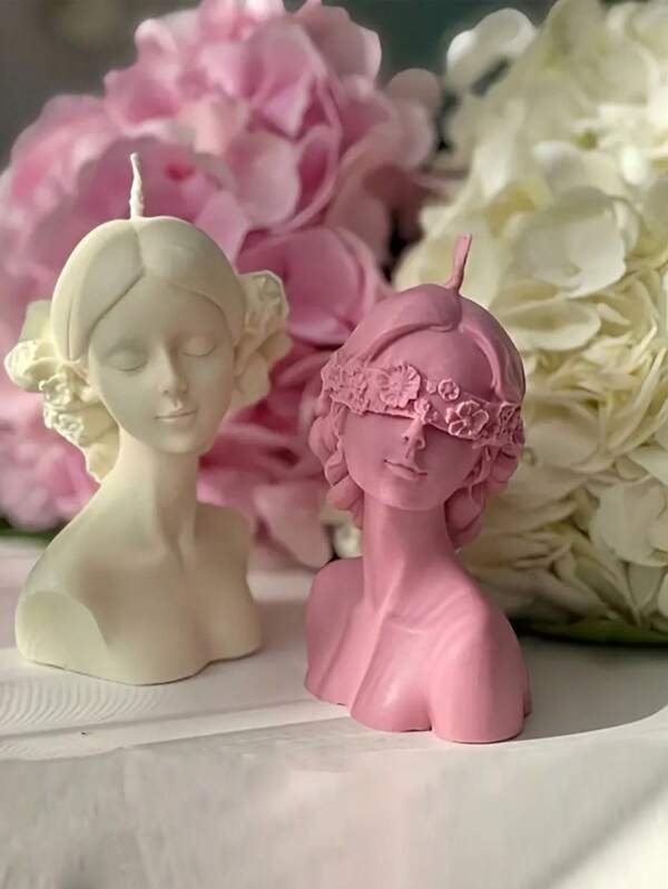 1pc Goddess Shaped Silicone Mold, Easy Release For Scented Candles & Handmade Soap, Create Beautiful Homemade Ritual Lighting