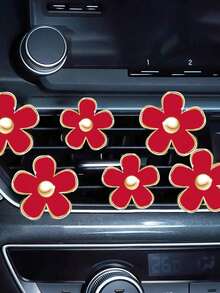 1 件 3 件花朵出风口夹，4 件可爱雏菊汽车空气清新剂出风口夹汽车扩散器水钻汽车内饰装饰饰品钻石汽车装饰闪亮汽车配件件雏菊汽车装饰花朵出风口夹汽车内饰空调出风口夹汽车空气清新剂夹彩色汽车内饰适合女性女孩 - 均碼 - 查看 7