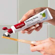 Red Seal Fluoride Free Toothpaste - Baking Soda - Herbal &Amp; Mineral Formula, Vegan-Friendly, Cruelty-Free, SLS And Paraben-Free, No Artificial Flavors, NATRUE Certified Natural, Dry Mouth Relief - 3.5 Ounce (Pack Of 1) - View 7