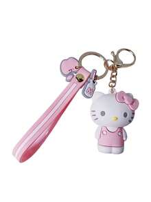 Sanrio حلقة مفاتيح مصنوعة من الحشو الناعم بشكل ساتيريو هيلو كيتي، حلقة مفاتيح جذابة، حلقة مفاتيح من سلسلة سيارات التصادم، حلقة مفاتيح من سلسلة طائرات كيوت، قلادة كورومي للحقيبة الظهر، تميمة دمية سينامورول للحقيبة، قلادة أنمي بوبوم بورين الأنيقة، هدية صغيرة كيوت، قلادة أنمي عصرية، مناسبة لمفاتيح السيارة وتميمات الحقائب المختلفة، هدية رائعة للعائلة والأصدقاء
