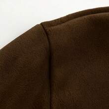 Warm Winter Plush Children's Set – Plush Coat And Trousers For Boys - Rust Brown - View 4