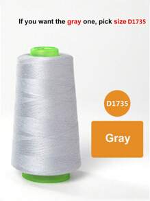 1 pièce Fil à coudre, 402 grande bobine de fil à coudre pour machine à coudre, plusieurs couleurs au choix; 3000 yards/bobine, fil à coudre domestique; convient à diverses situations (emballage aléatoire, couleurs aléatoires des tubes enroulés)