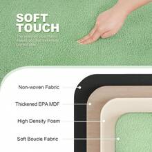 Storage Ottoman Bench Sherpa Ottoman Foot Rest, Foldable Boucle Ottomans Large Storage Box Entryway Bench For Dorm, Green 43.3'' X 15'' X 15'' - 薄荷綠 - 查看 6