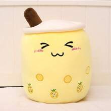 1 pieza Cojín de peluche con perla de té con leche - Muñeco de peluche del mismo estilo - Peluche super suave - Regalo para seres queridos - Muñeco - Expresión de dibujos animados linda - Varios juguetes de peluche de té con leche - Opción perfecta para bebés que no pueden beber té con leche - Muñeco - Muñeco - Regalo perfecto - Regalo de cumpleaños - Regalo ideal - Regalo premium - Regalo - Muñeco - Muñeco