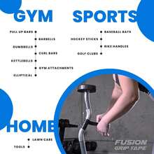 Core Prodigy Fusion Grip Tape - Silicone Rubber Wrap For Pull Up Bars, Barbells, Dumbbells, Sports And Gym Equipment, And Tools - Đỏ - Xem 7