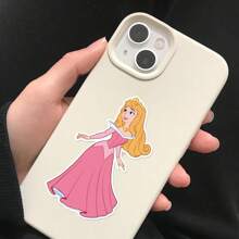 Disney 8pcs Disney Princess Cute Make A Face Puzzle Stickers Decorate Guitar Diary Helmet Phone Case Water Cup Creative Waterproof Toy Gift Decals