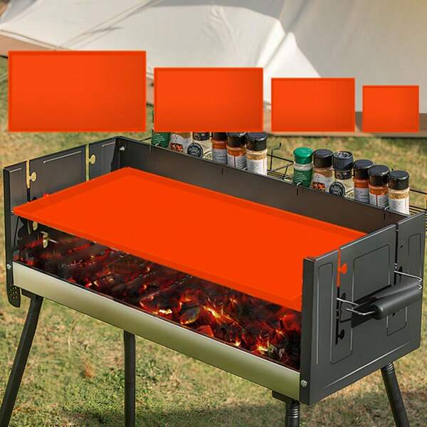 S/M/L, Tapis de cuisson en silicone pour barbecue de 17/22/28/36 pouces. Tapis de cuisson anti-adhésent pour barbecue. Résistant à haute température. Accessoires de cuisine