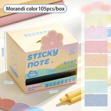 126pcs/Packs Multi-Color Pearlescent Sticky Notes, Sticky High-Capacity Gradient Marker Stickers For Students, Extended Stickers, Note-Taking, Suitable For The Office And Back To School, 200pcs/Book Artistic Style And Artistic Multi-Functional Lattice Notepad, Cheap, Affordable, Large-Capacity, Highly Attractive Notes, Fresh And Cute Reusable Notes, Can Be Used As A Note-Taking Tool, Office And School, Back-To-School Season Essentials
