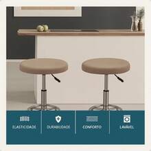 Kitchen Chair Covers - 薄荷藍 - 查看 3