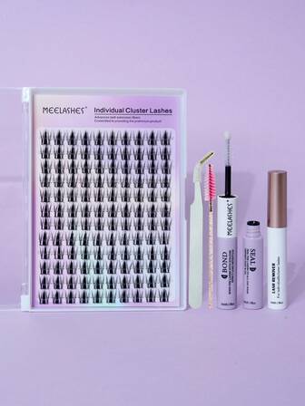 120pcs/12 Rows Natural Looking Soft & Fluffy False Eyelashes, Rabbit Design, 12mm Easy To Wear