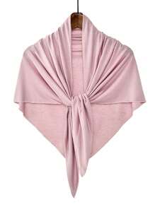 1 pièce Foulard triangulaire antidérapant et respirant pour femmes, bonnet de doublure de couleur unie décontracté, peut être utilisé comme bandeau de sport, confortable et frais pour un port quotidien