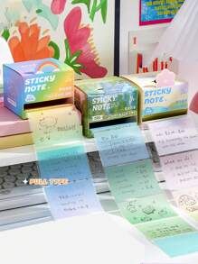 105 Sheets Of Pearlescent Pull-Out Sticky Notes In Gradient Colors, Transparent And Waterproof Material, Student Note Stickers, High Aesthetic Value Sticky Note Pad, Tear-Off Without Leaving Any Marks, Stationery Stickers., School Supplies, Back To School