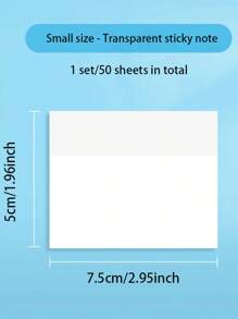 Waterproof Transparent Sticky Notes For Students' Postgraduate Entrance Exams, Key Markers, Sticky Stickers, Wrong Questions Can Be Written, Comments Can Be Made, Memos Can Be Made, And Sticky Notes Can Be Used School Supplies, Back To School