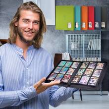 9-Pocket Top-Loading Binder, Fits 3" X 4" Rigid Cards, [Top-Loading Binder] 9-Pocket Top-Loading Binder | 20 Double-Sided Pages, Holds Up To 360 Cards | Black PU Leather | Compatible With 35lb TCG Cards | TCG Card Binder | Smooth Black Binder - Multicolor - View 4