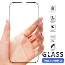 1 Packs 9D Tempered Glass Screen Protector Compatible With Iphone 16 Pro Max/15 Pro Max/16/15/14/13/12/11/Plus/X/XS/XR/XS Max/Mini, High-Definition Glossy Finish, Easy Installation, Scratch & Impact Resistant, Anti-Fingerprint Gift For Birthday, Family, Friends Phone Screen Protector, Phone Accessories