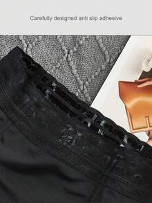 1 pieza de Ropa moldeadora anti-enrollamiento para mujer, con diseño de agarre de silicona antideslizante, apta para uso diario y diversas ocasiones - Negro - Ver 6