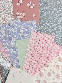 60 folhas de papel para decoração de scrapbook floral vintage, vários tamanhos, para artesanato faça você mesmo, volta às aulas, materiais para casa e escritório