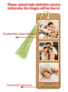 Set de 5 marcapáginas de papel personalizados con borlas y foto, recuerdo fotográfico personalizado, accesorio elegante para libros, adecuado como regalo de aniversario, Día de la Madre, Día del Padre, San Valentín, regalo exclusivo personalizado para papá, mamá, familia, amigos, esposa, esposo, niño, novio, novia, multifuncional, ornamental, reutilizable, moderno, colorido, lindo, vintage, de dibujos animados, Kawaii, personalizado, único, personalizado, trabajadores, clientes, estudiantes, para negocios/trabajo/oficina, para la escuela, útiles escolares, vuelta al cole