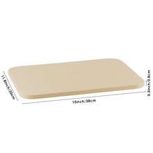 Rectangular Large Pizza Stone . Suitable For Oven, Microwave, Toaster Oven. Evenly Heated, Sizzling Delicious, Cooking Pizza/Bread. Easy To Clean.